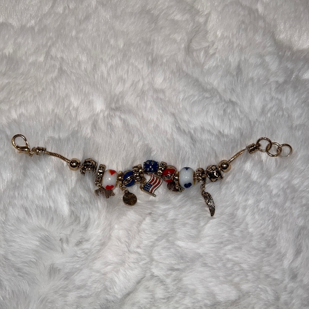 USA  charm bracelet